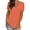 #1 Orange, variant on Womens Tops Summer Casual V Neck Short Sleeve Shirt for Woman Summer Fashion T-Shirts Loose Tunic Tops Dressy Tee
