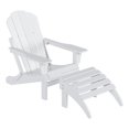 thumbnail image 1 of Ensemble de 2 Pcs Chaise Adirondack Pliante Classique avec Repose-Pieds Ottoman, 1 of 3