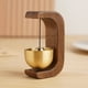 thumbnail image 1 of Timbre de Madera para Puerta de Comerciantes, Timbre Magnético de Madera de Haya con Latón, Ideal para Colgar En La Pared de La Entrada de La Tienda., 1 of 3