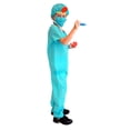 thumbnail image 3 of WEAIXIMIUNG Ensemble de Valise pour Garçons avec Roues Enfants Garçons Costume de Docteur Cosplay Costume de Performance sur Scène L, 3 of 4