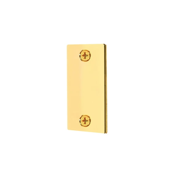 1-1/8 in. x 2-1/4 in. Brass Plated Door Filler Plate