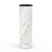 Angle View: Zak Designs 20 Ounce Stainless Steel Vacuum Insulated Collins Tumbler, Candlelight Marble