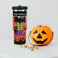 thumbnail image 2 of 30oz Halloween Tumbler with Handle and Straw, Goth Black Cat Insulated Tumbler, Spider Ghost Leak Proof Travel Coffee Mug, Reusable Stainless Steel Witch Tumbler, Halloween Gifts for Women, 2 of 6