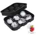 thumbnail image 1 of Bandejas para cubitos de hielo de silicona Ximxi en forma de esfera reutilizables, 1 of 3