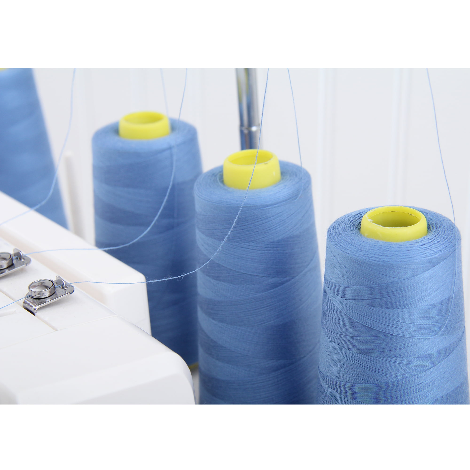  Threadart Polyester Serger Thread - 2750 yds 40/2 - Grey - 56  Colors Available - 4 Cone Bundle Pack