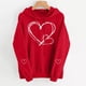 thumbnail image 5 of Xuyuer Valentines Hoodie for Women Funny Valentine Love Heart Graphic Long Sleeve Hoodies Pullover Tops Sweatshirt Long Sleeved Hooded Sweatshirt, 5 of 9