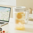 thumbnail image 3 of Plastic Drink Pitcher, 2L Cold Kettle, Infused Water Container for Kitchen Home Party Bar Wedding, Leakproof Lid, Wide Mouth, Durable, Dishwasher Safe, 3 of 7