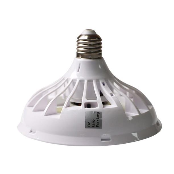 Ventilador de techo de 12W E27 Convertidor Base Enfriador silencioso con luz LED (220V)