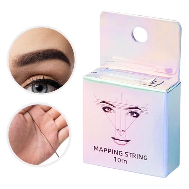 10M Pre-Ink Mapping String Posición Mapeo de cejas Maquillaje semipermanente Revestimientos de teñido Suministros, de tatuajes, - De tinta negro Salvador Dali Cadena de mapeo