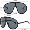 thumbnail image 3 of Oversized One Piece Sunglasses For Women Men Fashion Vintage Sun Glasses Punk Large Frame Eyewear UV400 Shield Goggles, 3 of 7