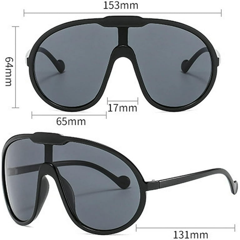 Oversized One Piece Sunglasses For Women Men Fashion Vintage  display picture 1