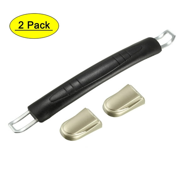 Unique Bargains Luggage Handle 203mm Length Strap Grip Replacements Black 2Pack