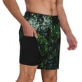 thumbnail image 3 of Balery Lush Foliage Green Plant Mens Swim Trunks Swim Shorts for Men Quick Dry Inseam Beach Shorts with Compression Liner Pocket-Small, 3 of 9