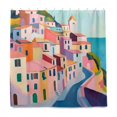 thumbnail image 2 of Yayeee Shower Curtain with Hooks 72"x72" Waterproof Fabric Bathroom Hanging Decor, Abstract Painting, 2 of 5