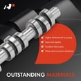thumbnail image 5 of A-Premium Left and Right Engine Camshaft Compatible with Ford F-150, F-250 Super Duty, F-350 Super Duty, Explorer, Mustang, Expedition & Lincoln Navigator, Mark LT & Mercury Mountaineer, 2-PC Set, 5 of 8