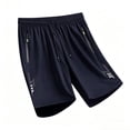 thumbnail image 2 of Xdegoge Athletic Running Shorts for Men Quick Dry Workout Gym Shorts with Zipper Pockets Elastic Waist Drawstring Breathable Activewear for Exercise Fitness Training, 2 of 5