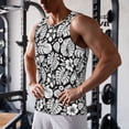 thumbnail image 5 of Lsque Tropical Leaves Pattern Mens Tank Tops Muscle Athletic Quick Dry Sleeveless Workout Fitness T Shirts Beach Tank Top, Loose-fit Sleeveless Shirt for Men-4X-Large, 5 of 7
