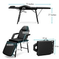 thumbnail image 2 of Portable Tattoo Chair, Foldable Massage Table Facial Bed, Professional Spa Chair with Carrying Bag, Adjustable   Esthetician Bed for Salon Beauty Barber, Black, 2 of 7