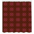 thumbnail image 2 of Ambesonne Damask Shower Curtain, Abstract Victorian Style, 69"Wx84"L, Orange Magenta Black, 2 of 2