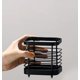 thumbnail image 4 of 1 organizador de cocina de acero inoxidable, almacenamiento de esponja de cocina, organizador de fregadero de cocina, almacenamiento de cocina y organización para esponja, cepillo, detergente (negro), 4 of 5