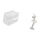 thumbnail image 5 of Dispensador De Pañuelos De Acrílico Moderno Y Escultura De Figura De Bailarina Para Una Decoración Elegante En Dormitorio, Oficina, Chimenea O Entrada. Almacenamiento Creativo., 5 of 8