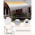 thumbnail image 5 of Sun Shade Sail 8x10Ft Gradient Color Yellow Gray Uv Block Sunshade Canopy Outdoor Shade Cover Rectangle Shade Cloth For Patio Garden Yard Deck Pergola, 5 of 6