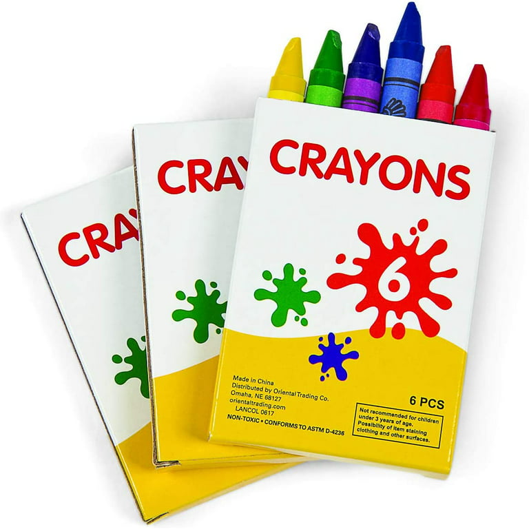 Spectrum Jester Hard Wax Crayon Unwrapped, Box of 5
