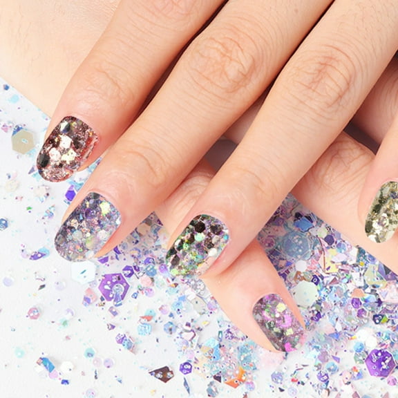 SPRING PARK Nail Glitter Holographic Decoration Flakes Glitter DIY Nail Art 3D Sequins