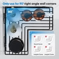 thumbnail image 2 of ALLJOY Corner Adhesive Shower Caddy, Rustproof Stainless Steel Bathroom Organizer, No Drilling Wall Mounted Rack, Black, 5-Pack, 2 of 6