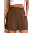 thumbnail image 7 of ANRABESS Womens Casual Shorts Elastic Paperbag Waist High Waisted Summer Loose Fit Beach Vacation Shorts with Pockets, 7 of 7