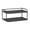 Black, variant on IFRINID Wall Shelf, 2-Tier Iron Frame Floating Storage Rack for Projectors, Routers and Tv Boxes, Space Saving Organizer for Bedroom and