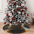 thumbnail image 5 of Picia Streamside Meditating Fox Print Christmas Tree Skirt , Christmas Tree Skirt Ornaments for Merry Christmas Holiday Party Decorations Indoor Outdoor-30", 5 of 7