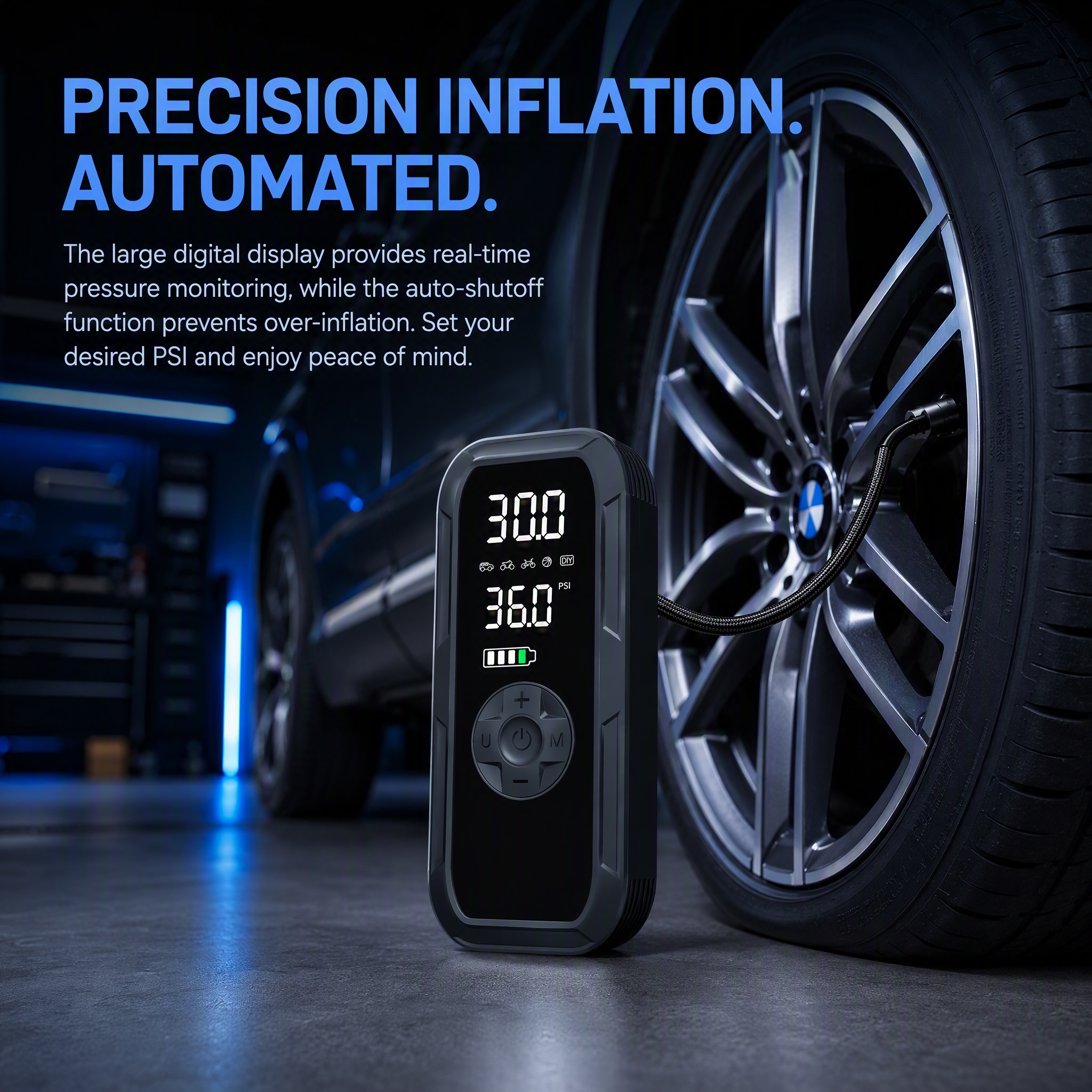 Lafati 150 PSI Cordless Portable Tire Inflator photo 2