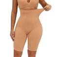 thumbnail image 3 of Daqian Womens Plus Size Shorts Women Tummy Control High Waisted Body Shaper Shorts Shapewear Control Panties Plus Size Shorts for Women Khaki XXXL(XXXL), 3 of 7