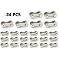 thumbnail image 1 of Master Links Bike Chain Set Kit Road Bike Part Single Speed Steel 1/2 X 1/8 24 Pcs For Bicycles Quick Chain Replacement, 1 of 12