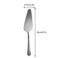 thumbnail image 2 of Cake Pie Server Stainless Steel Pizza Pastry Cake Slicer Server, Cake Cutter with Serrated Edges for Kitchen, Restaurants, Wedding, Birthdays and Parties, Pie Server Spatula, 2 of 9