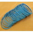 thumbnail image 3 of Sunsoul by Touchstone "Colorful Bangle Collection" Indian Bollywood Exclusive Golden Glaze Tiffany Blue Color Designer Jewelry Special Large Size Bangle Bracelets. Set of 24 For Women., 3 of 5