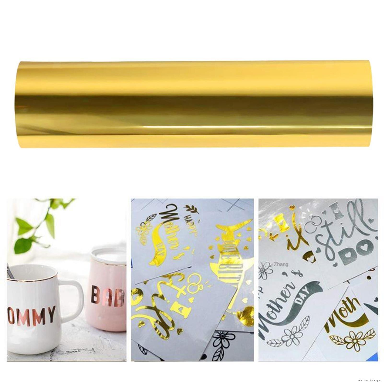 Iron On Heat Transfer Vinyl HTV Tshirt Craft Sheet Metallic Foil Cricut