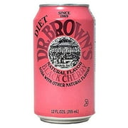 DR. BROWNS Diet Black Cherry Soda - 12 oz (24 Cans)