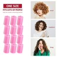 thumbnail image 4 of 18 Pieces Foam Sponge Hair Rollers Flexible Sleeping Curlers Soft Hairdressing Curlers for Women Girls Hair Styling,Pink,1.6 Inch, 4 of 8