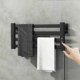 thumbnail image 2 of Accesorios de baño en blanco y negro, secador de toallas. Toallero eléctrico con pantalla táctil inteligente. Toallero eléctrico doméstico montado en la pared., 2 of 5