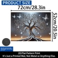 thumbnail image 3 of 1 2D/flat stove cover protection pad, silver-brown crystal butterfly decorative tree pattern design, 28.3x20.5 inches (72×52cm), easy to clean, perfectly suitable for any kitchen, washing machine, dr, 3 of 9