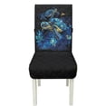 thumbnail image 7 of TSOVTHRID Sea Turtle Tropical Leaf Print Quilted Dining Chair Seat Covers Stretchable Soft Chair Cushion Cover Removable Universal Fit Seat Slipcovers with Elastic Band, Set of 2, 7 of 7