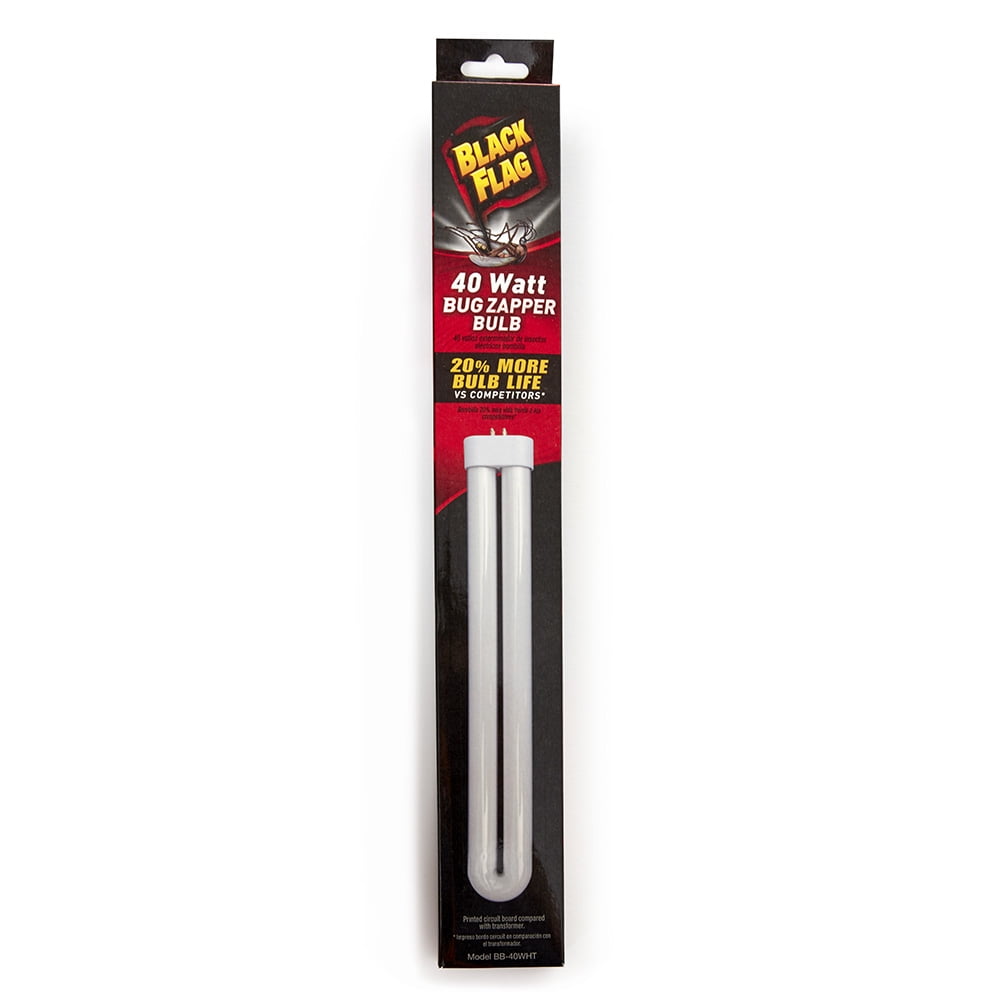 Black Flag 40 Watt Electronic Bug Zapper Insect Killer Replacement Bulb, White Bulb, Replacement for Models: BZ-40, BZ-40DX, and BZ-40MAX