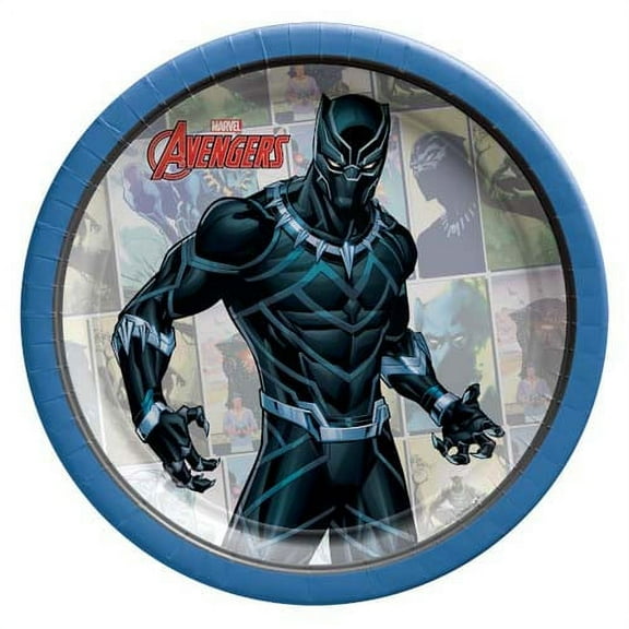 Avengers 'Powers Unite' Black Panther Small Paper Plates (8ct)