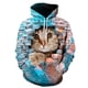 thumbnail image 2 of Sudadera con capucha con estampado 3D de gato lindo para hombres y mujeres, sudadera informal de manga larga de gran tamaño, sudaderas para hombres, 2 of 5