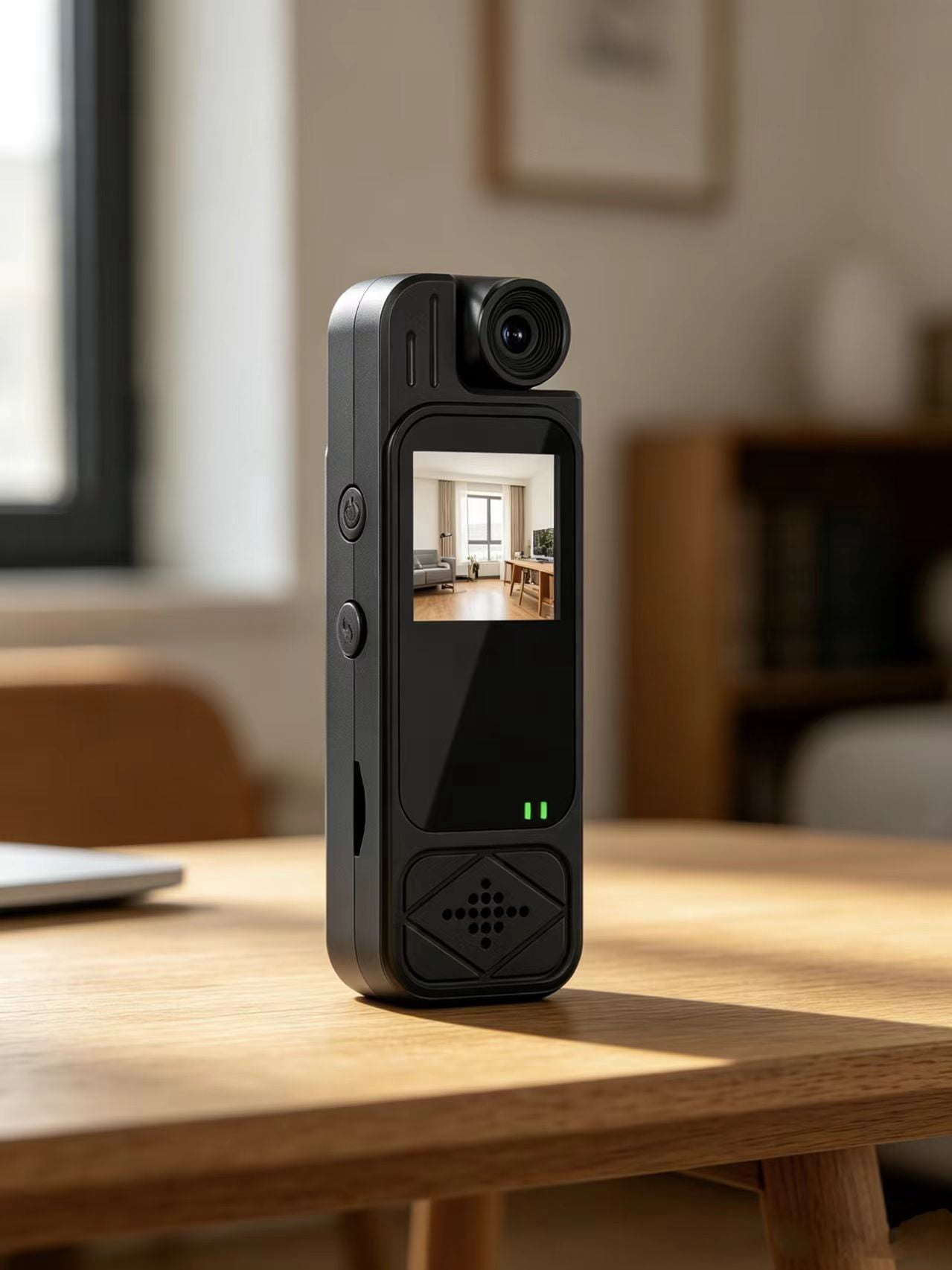 Wearable Body Camera with Screen Y9, Clip On Camcorder HD Infrared Night Vision, Portable Handheld Video Recorder, Outdoor Sports Vlog Camera, Perfect for Patrol Security Teaching Evidence