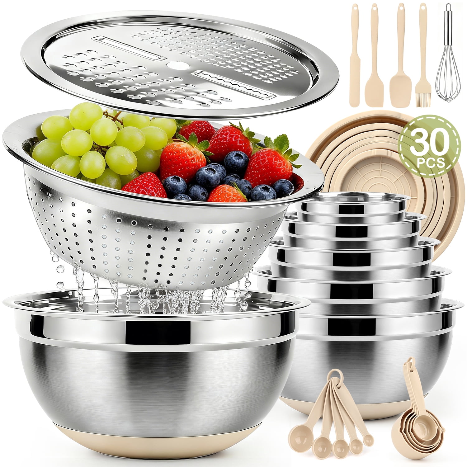 The Pioneer Woman Cornucopia Ceramic Mixing Bowl Set, 3 Piece