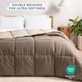 thumbnail image 4 of Bare Home 1800 Collection Reversible Down Alternative Comforter, All-Season, Full, Taupe/Sand, 4 of 10