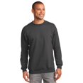 thumbnail image 1 of Port & Company ®  Tall Essential Fleece Crewneck Sweatshirt. Pc90t 3Xlt Charcoal, 1 of 1